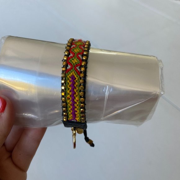 Kim & Zozi Colorful Bracelet with Gold Detailing - Picture 1 of 5